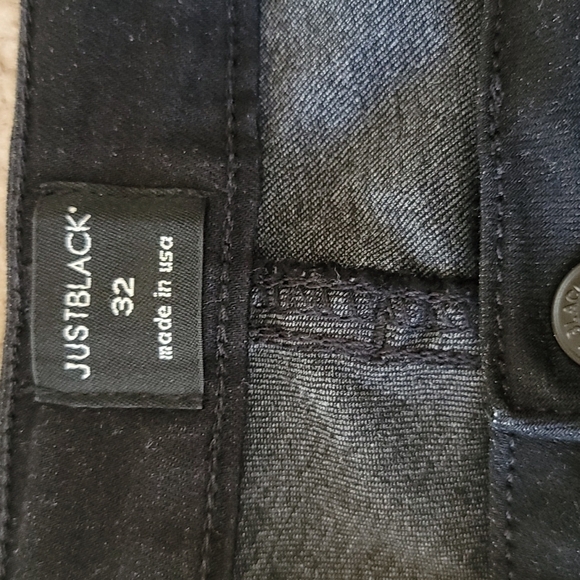 Just Black | Black Skinny Jeans with Frayed Cut Off Hem - Picture 6 of 7